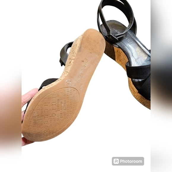 Gianni Black wedges size 9 - Picture 6 of 6